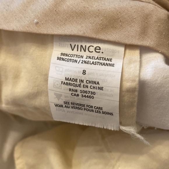 Vince womens white shorts. Size 8. Excellent condition - Picture 6 of 8